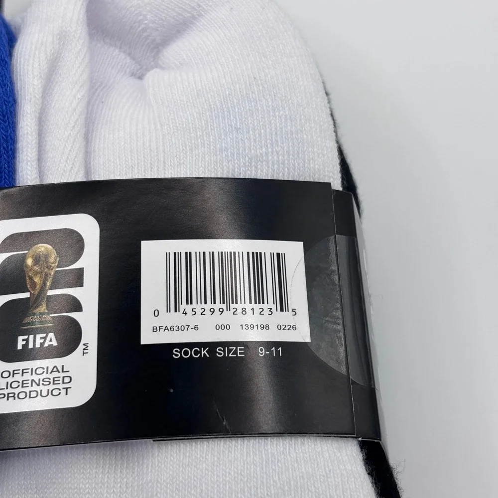 FIFA‎ World Cup 2026 Quarter Socks Youth 5Y-7Y Multi USA 6 Pair Soccer Fan New